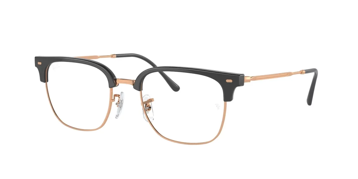 Ray-Ban RX7216 8322 - Dark grey on Rose Gold