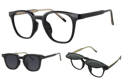 AirMag AFP541 C1 - Black / Polarized Grey Sun Flip-Up Clip-On