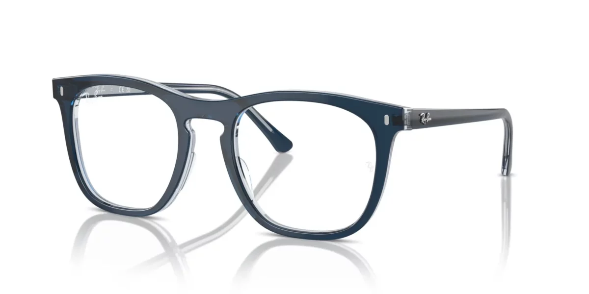 Ray-Ban RX2210V 8324 - Blue on Transparent Blue