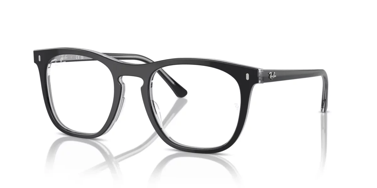 Ray-Ban RX2210V 8367 - Dark Grey on Transparent Light Grey
