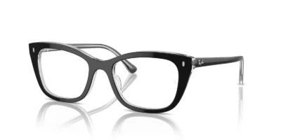 Ray-Ban RX5433 2034 - Black on Transparent