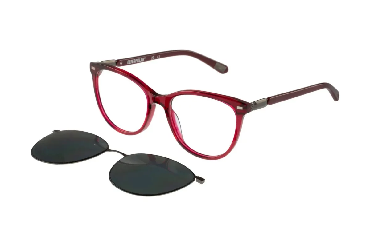 CAT CTSC 0010 161 - Burgundy / Tortoise - Sun Clip