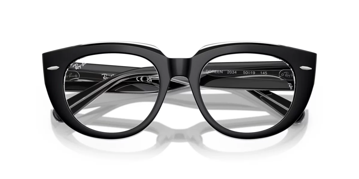 Ray-Ban RX5586 2034 - Black on Transparent