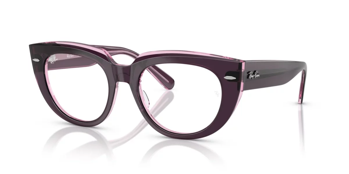 Ray-Ban RX5586 8364 - Violet on Transparent Pink