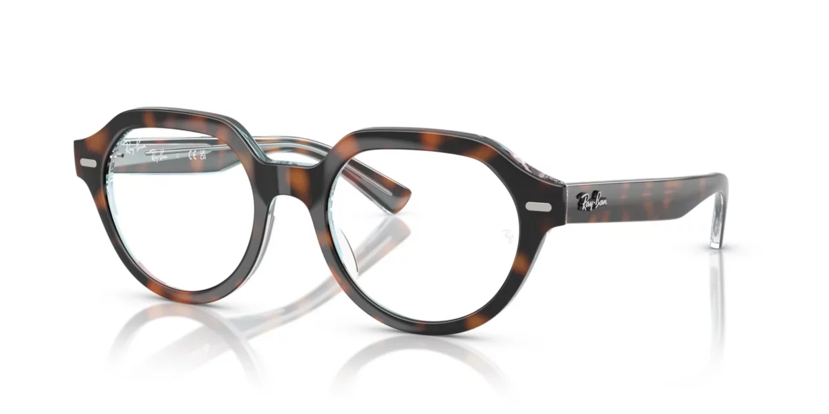 Ray-Ban RX7214 8401 - Dark Havana on Multicolor