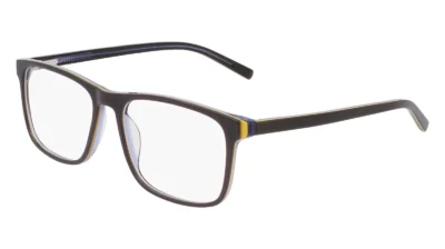 Marchon M-3030 310 - Olive / Mustard / Blue Crystal Laminate